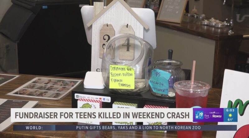 The thrift store is raising money to help the families of East Texas teenagers who were killed in a crash